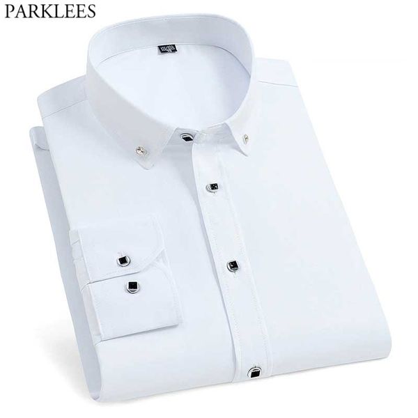 men's formal business dress shirts spring slim fit long sleeve shirt men casual button down brand shirt male chemise 210522, White;black
men's formal business dress shirts spring slim fit long sleeve shirt men casual button down brand shirt male chemise 210522, White;black