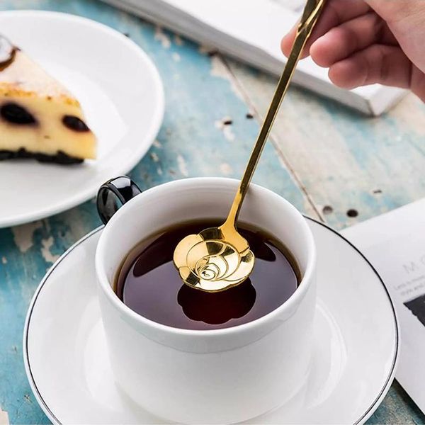 spoons creative coffee spoon stainless steel long handle flower for mixing dessert home office banquet teaspoons
spoons creative coffee spoon stainless steel long handle flower for mixing dessert home office banquet teaspoons