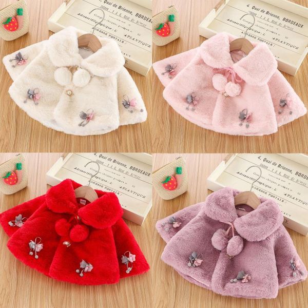 jackets winter cloak coats for toddler baby girl velvet jacket cute faux furs cape windproof coat thick warm turndown collar bow outwear, Blue;gray
jackets winter cloak coats for toddler baby girl velvet jacket cute faux furs cape windproof coat thick warm turndown collar bow outwear, Blue;gray