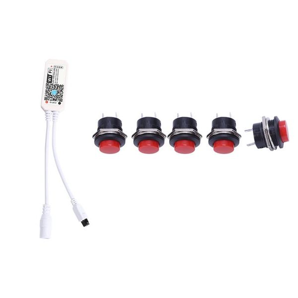 controllers 5 x momentary spst no red round cap push button switch with wifi smart rgbw led strip controller
controllers 5 x momentary spst no red round cap push button switch with wifi smart rgbw led strip controller