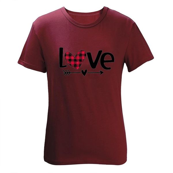 women's t-shirt fashion casual love simple letter print short sleeve top, White
women's t-shirt fashion casual love simple letter print short sleeve top, White