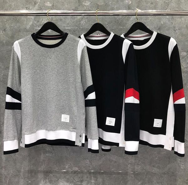 t shirt fashion tb thom brand hip hop pullovers clothing cotton jacket men sweatshirts hoodies patchwork casual sportswear coat, White;black
t shirt fashion tb thom brand hip hop pullovers clothing cotton jacket men sweatshirts hoodies patchwork casual sportswear coat, White;black