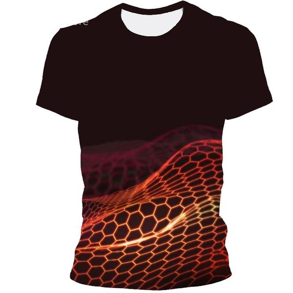 printing t-shirt striped abstract pattern men's round neck fashion chasing color short-sleeved t-shirts, White;black
printing t-shirt striped abstract pattern men's round neck fashion chasing color short-sleeved t-shirts, White;black