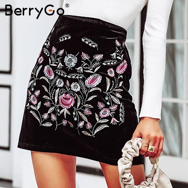 skirts berrygo vintage high waist velvet mini skirt embroidery female pencil 2021 autumn winter bodycon womens, Black
skirts berrygo vintage high waist velvet mini skirt embroidery female pencil 2021 autumn winter bodycon womens, Black
