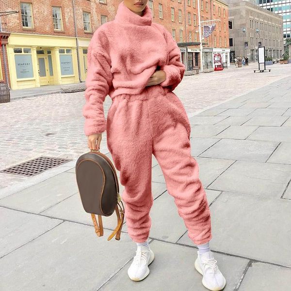 women's two piece pants women warm 2-piece set long sleeve 2021 winter high neck pullover + solid color plush coat thick cotton jacket, White
women's two piece pants women warm 2-piece set long sleeve 2021 winter high neck pullover + solid color plush coat thick cotton jacket, White