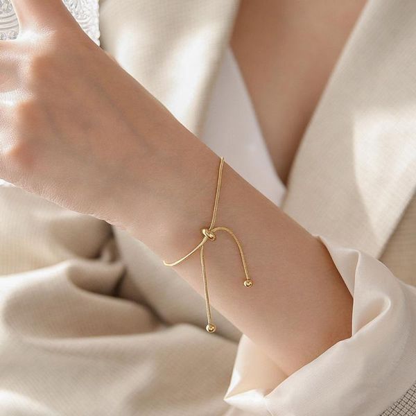 link, chain simple design gold color snake bangle pull-out adjustable bracelet for women girl men beads jewelry 22cm, Black
link, chain simple design gold color snake bangle pull-out adjustable bracelet for women girl men beads jewelry 22cm, Black