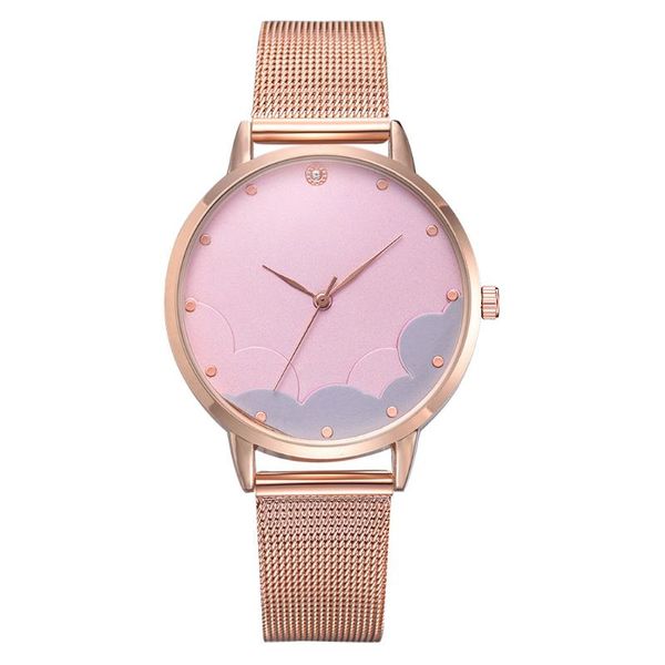 wristwatches women watch rose gold fashion stainless steel mesh band watches simple bracelet ladies relogio feminino 2021, Slivery;brown
wristwatches women watch rose gold fashion stainless steel mesh band watches simple bracelet ladies relogio feminino 2021, Slivery;brown