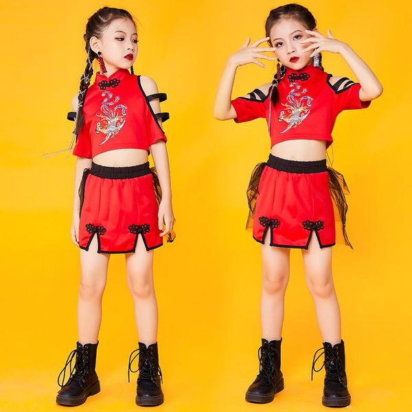 stage wear girls jazz dance costumes performance chinese style hip hop clothing catwalk red outfits summer rave clothes dnv15086, Black;red
stage wear girls jazz dance costumes performance chinese style hip hop clothing catwalk red outfits summer rave clothes dnv15086, Black;red
