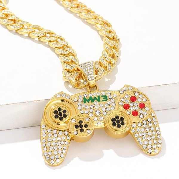 pendant necklaces necklace for men women hip hop iced out bling console handle miami gold cuban link chain choker mens jewelry, Silver
pendant necklaces necklace for men women hip hop iced out bling console handle miami gold cuban link chain choker mens jewelry, Silver
