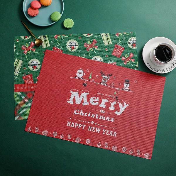 mats & pads christmas placemat pvc washable heat insulation dining non-slip teslin tablemats for table kitchen accessories decoration
mats & pads christmas placemat pvc washable heat insulation dining non-slip teslin tablemats for table kitchen accessories decoration