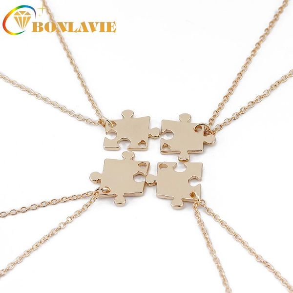 creative good friend honey necklace friends four-valve stitched geometric pendant necklaces, Silver
creative good friend honey necklace friends four-valve stitched geometric pendant necklaces, Silver