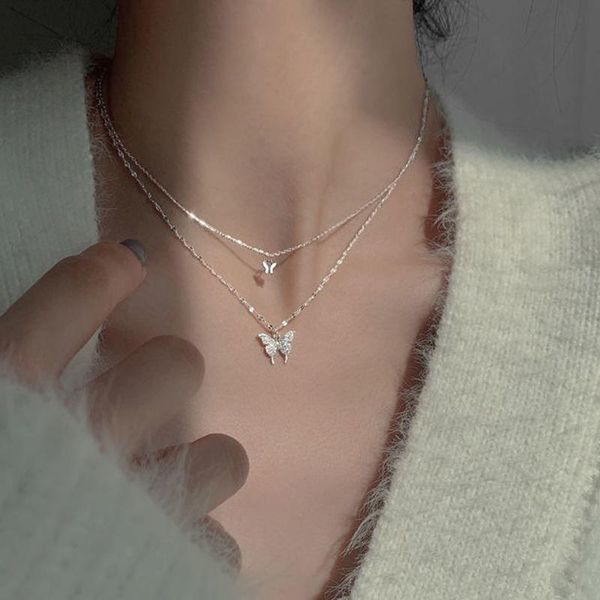 sterling silver multi-layer link chain gold butterfly charm pendant choker necklace for women statement jewelry chains
sterling silver multi-layer link chain gold butterfly charm pendant choker necklace for women statement jewelry chains