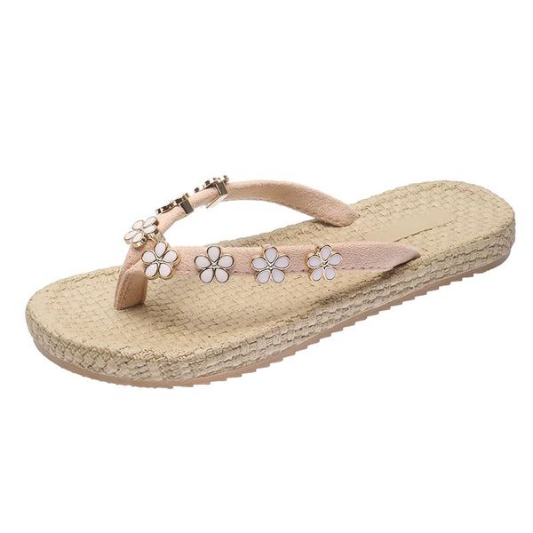 slippers women's casual fashion flip-flops simple vamp flowers embellished sweet and versatile flat-bottomed, Black
slippers women's casual fashion flip-flops simple vamp flowers embellished sweet and versatile flat-bottomed, Black