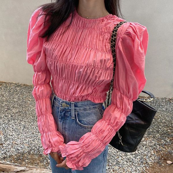 nomikuma o neck long sleeve shirts women solid color plated design korean style blouse female fashion blusas mujer 3e337 210514, White
nomikuma o neck long sleeve shirts women solid color plated design korean style blouse female fashion blusas mujer 3e337 210514, White