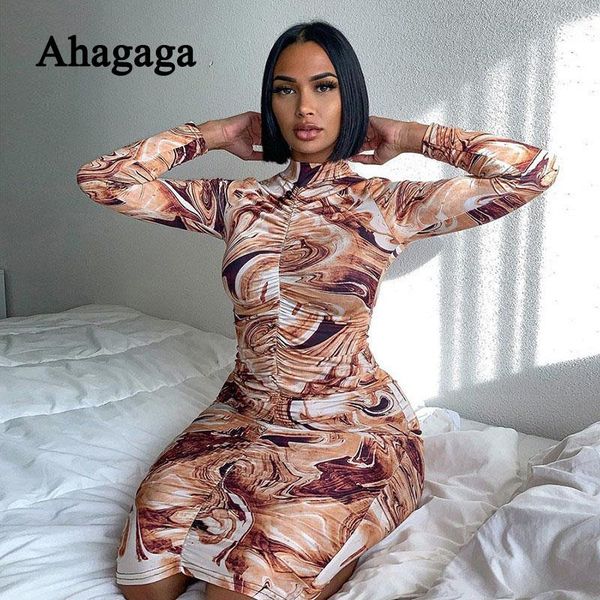 casual dresses ahagaga autumn winter print dress women high neck skinny fashion long sleeve tie dye regular female vestidos, Black;gray
casual dresses ahagaga autumn winter print dress women high neck skinny fashion long sleeve tie dye regular female vestidos, Black;gray