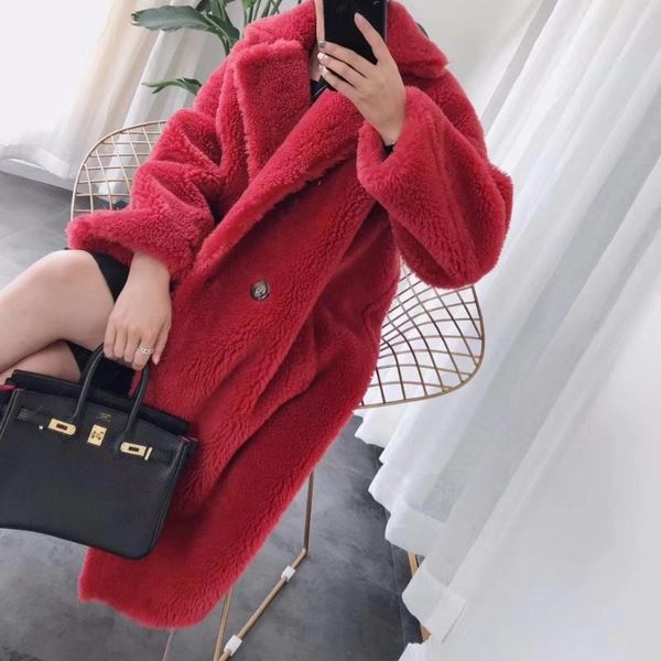 women's fur & faux x-long real sheep oversized parka thick warm outerwear women large size coat loose fashion, Black
women's fur & faux x-long real sheep oversized parka thick warm outerwear women large size coat loose fashion, Black