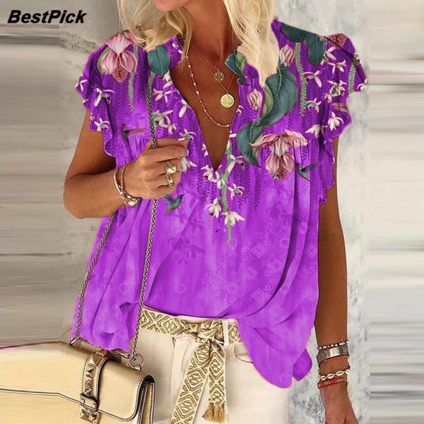 women chiffon casual floral printed t-shirts elegant v neck vintage holiday style short sleeve fashion blusas women's t-shirt, White
women chiffon casual floral printed t-shirts elegant v neck vintage holiday style short sleeve fashion blusas women's t-shirt, White