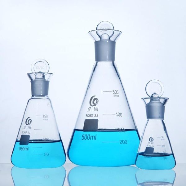 lab supplies glass conical flask with ground ser 50-1000ml borosilicate erlenmeyer
lab supplies glass conical flask with ground ser 50-1000ml borosilicate erlenmeyer