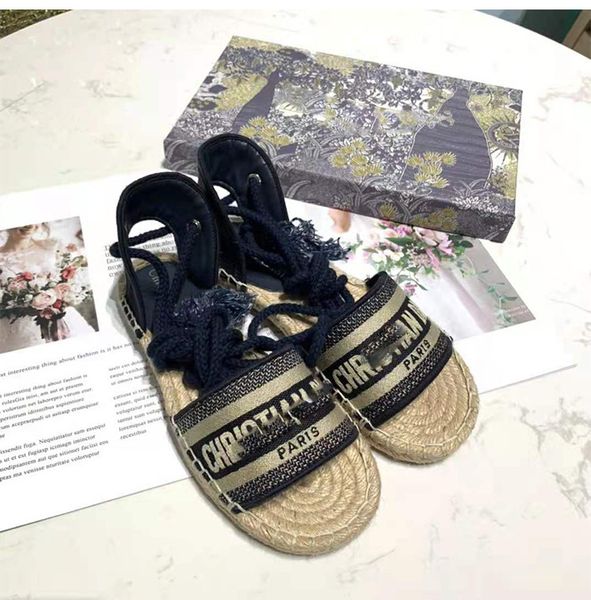 d family high version fisherman's sandals women's old flower letter embroidery straw hemp rope breathable thick bottom cross strap, Black
d family high version fisherman's sandals women's old flower letter embroidery straw hemp rope breathable thick bottom cross strap, Black