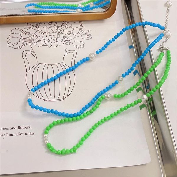chokers korean fashion boho bohemian green blue beaded choker necklace for women pearl aesthetic jewelry gift, Golden;silver
chokers korean fashion boho bohemian green blue beaded choker necklace for women pearl aesthetic jewelry gift, Golden;silver