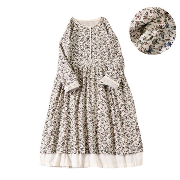 casual dresses 3 colors-- lamtrip retro little flowers print rustic long sleeve layers cotton 2021 spring mori girl f0vb, Black;gray
casual dresses 3 colors-- lamtrip retro little flowers print rustic long sleeve layers cotton 2021 spring mori girl f0vb, Black;gray