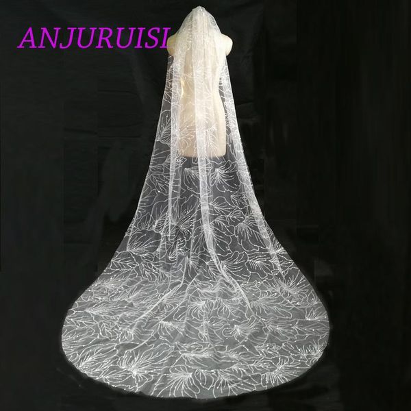 bridal veils anjuruisi veil with comb ivory spray glitter 3.5m super long bride wedding one layer cut edge cathedral, Black
bridal veils anjuruisi veil with comb ivory spray glitter 3.5m super long bride wedding one layer cut edge cathedral, Black