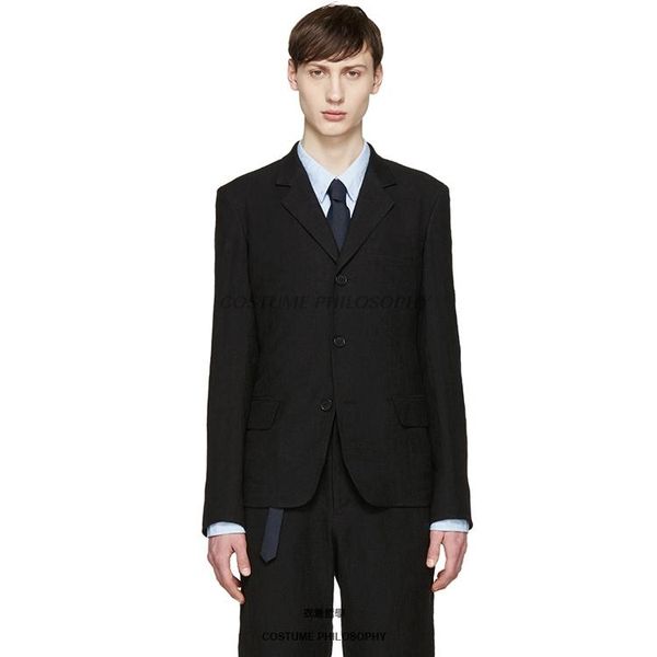 men's suits & blazers xs-5xl 2021 clothing fashion slim business three button suit plus size singer costumes, White;black 
men's suits & blazers xs-5xl 2021 clothing fashion slim business three button suit plus size singer costumes, White;black