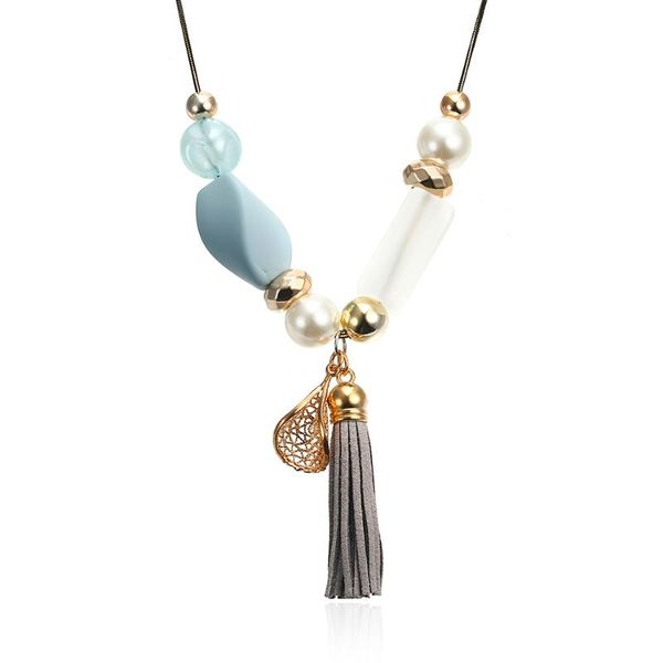 pendant necklaces women's acrylic beads necklace with simulated pearl for women tassel & pendants fashion jewelry gifts nr053, Silver
pendant necklaces women's acrylic beads necklace with simulated pearl for women tassel & pendants fashion jewelry gifts nr053, Silver