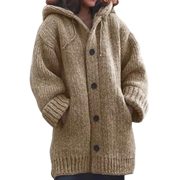 women's wool & blends hooded knitted cardigan coat outwear womens hoodie winter sweater oversized fashion jacket female casual long sle, Black
women's wool & blends hooded knitted cardigan coat outwear womens hoodie winter sweater oversized fashion jacket female casual long sle, Black