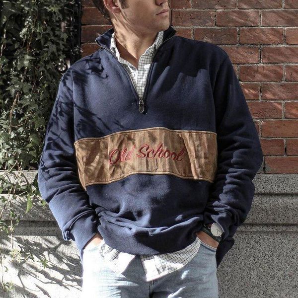 men's hoodies & sweatshirts vintage stand collar zipper for men 2021 autumn winter casual long sleeve loose sweatshirt mens fashion pa, Black
men's hoodies & sweatshirts vintage stand collar zipper for men 2021 autumn winter casual long sleeve loose sweatshirt mens fashion pa, Black
