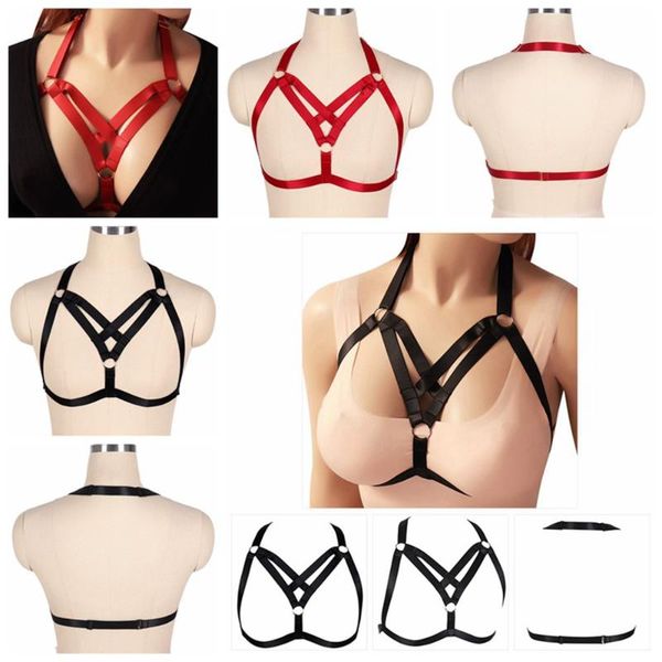 bras sets sword belt ladies women body harness hollow chest bondage erotic lingerie cage bra gothic garter suspenders, Red;black
bras sets sword belt ladies women body harness hollow chest bondage erotic lingerie cage bra gothic garter suspenders, Red;black