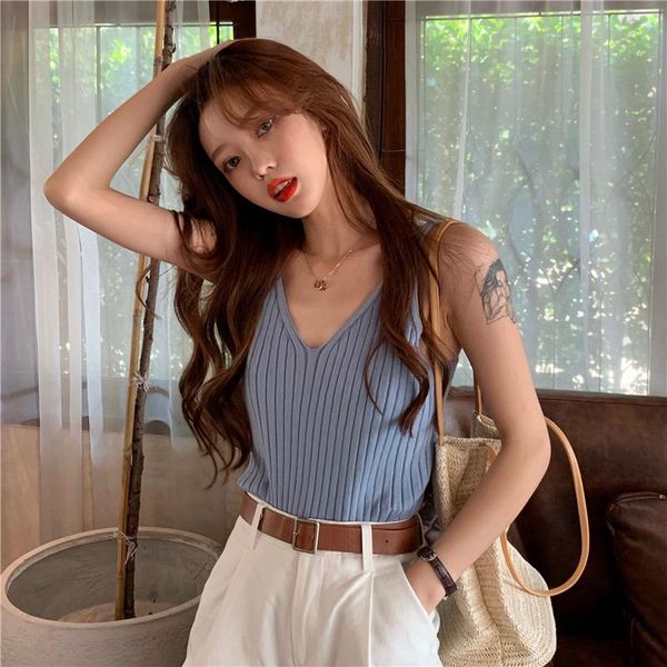 women's summer slim v-neck and versatile mini suspender camisoles & tanks, Black;white
women's summer slim v-neck and versatile mini suspender camisoles & tanks, Black;white