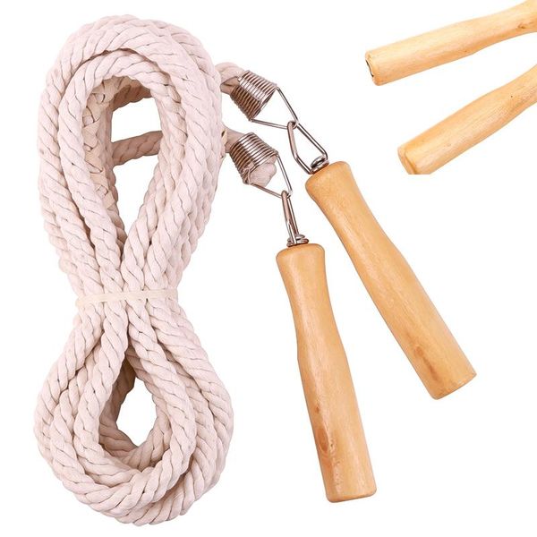 jump ropes multifunctional cotton skipping group rope wooden handle for training games fitness
jump ropes multifunctional cotton skipping group rope wooden handle for training games fitness
