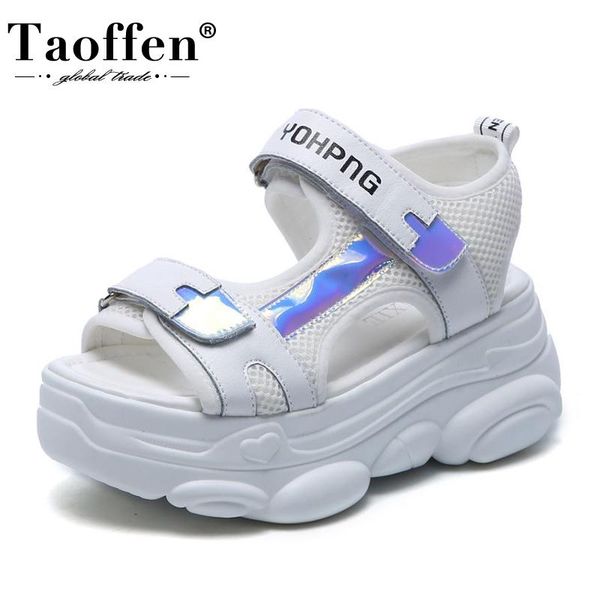 taoffen women summer sandals real leather thick bottom woman shoes fashion outdoor footwear size 34-39, Black
taoffen women summer sandals real leather thick bottom woman shoes fashion outdoor footwear size 34-39, Black