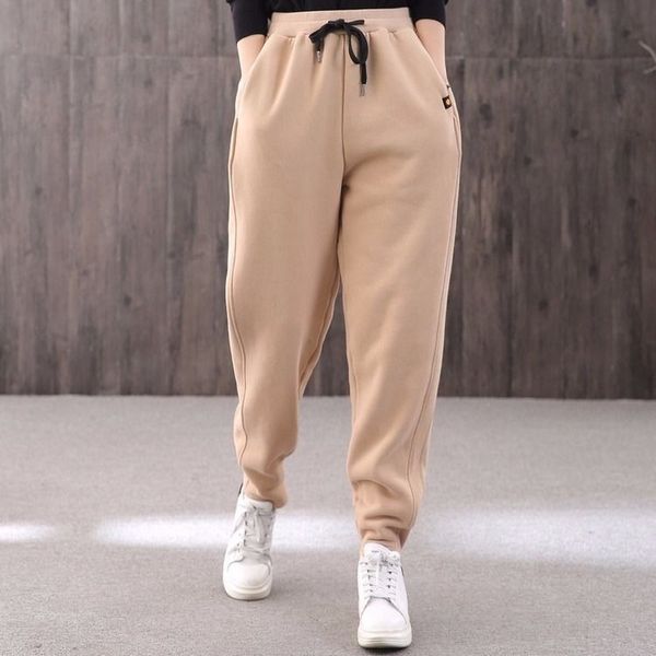 qnpqyx autumn fashion women's warm pants cotton plus velvet thickening students loose comfortable high waist harem casual pants, Black;white
qnpqyx autumn fashion women's warm pants cotton plus velvet thickening students loose comfortable high waist harem casual pants, Black;white