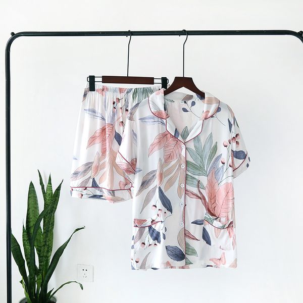 julys song viscose women pajamas casual turn-down collar short sleeve sleepwear printed summer pyjama shorts female homewear, Black;red
julys song viscose women pajamas casual turn-down collar short sleeve sleepwear printed summer pyjama shorts female homewear, Black;red