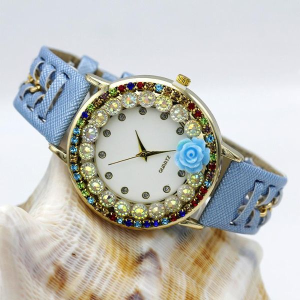 wristwatches ladies flower hand-knitted wristwatch rose women dress watch color sparkling rhinestone leather strap clock sweet girl, Slivery;brown
wristwatches ladies flower hand-knitted wristwatch rose women dress watch color sparkling rhinestone leather strap clock sweet girl, Slivery;brown