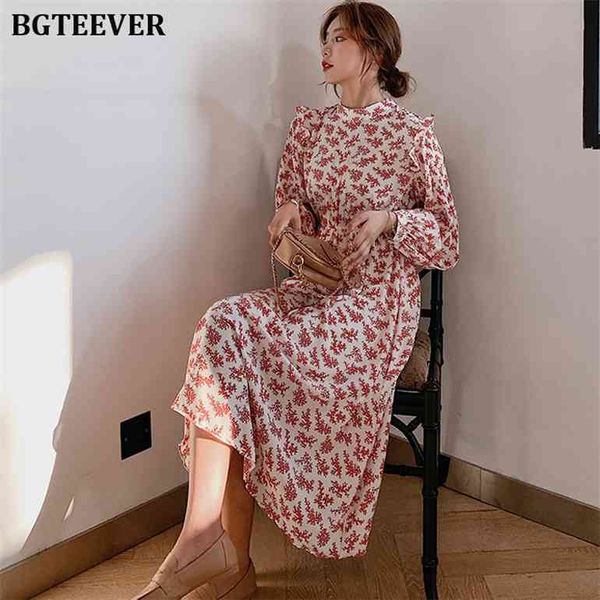 bgteever elegant stand collar ruffles women dress full sleeve elastic waist female chiffon dress 2021 spring midi vestidos femme, Black;gray
bgteever elegant stand collar ruffles women dress full sleeve elastic waist female chiffon dress 2021 spring midi vestidos femme, Black;gray