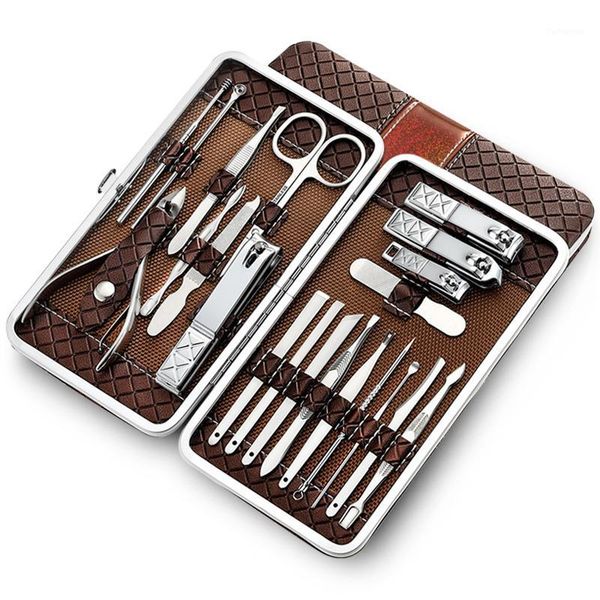 21pcs stainless steel manicure kit professional nail clippers pedicure care tools grooming with pu leather case1
21pcs stainless steel manicure kit professional nail clippers pedicure care tools grooming with pu leather case1