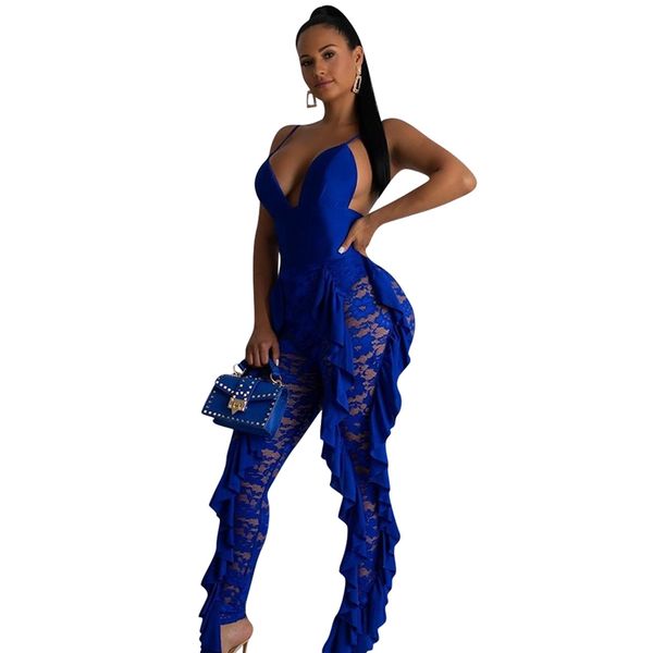 ruffle lace jumpsuit women bodycon romper club pants spaghetti strap sheer lace backless elegant party jumpsuit overalls, Black;white
ruffle lace jumpsuit women bodycon romper club pants spaghetti strap sheer lace backless elegant party jumpsuit overalls, Black;white