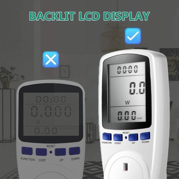 smart home control uk plug socket digital voltage wattmeter power consumption waenergy meter for kwh ac 230v electricity analyzer monitor b7
smart home control uk plug socket digital voltage wattmeter power consumption waenergy meter for kwh ac 230v electricity analyzer monitor b7