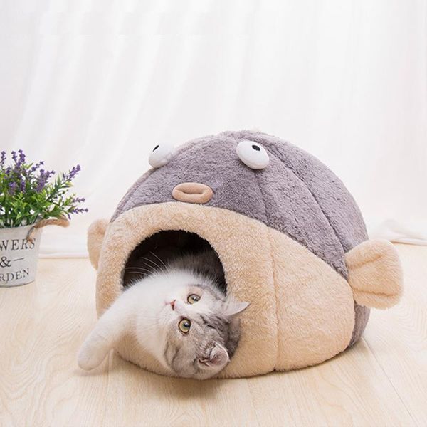 cat beds & furniture bed for indoor cats - house cave puffer fish shape with removable washable cushioned, kitten hut
cat beds & furniture bed for indoor cats - house cave puffer fish shape with removable washable cushioned, kitten hut