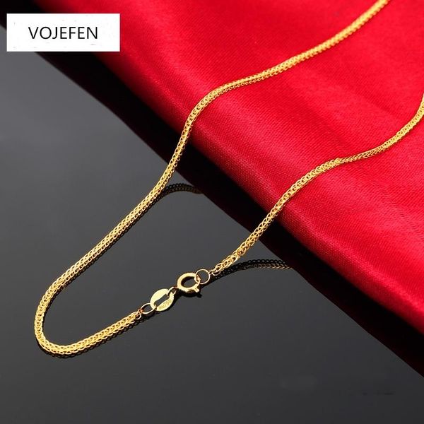 fashion au750 18k pure gold mesh strap chain necklace round snake link jewelry for men & women chains, Silver
fashion au750 18k pure gold mesh strap chain necklace round snake link jewelry for men & women chains, Silver