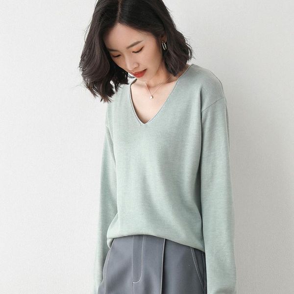 women's sweaters ladies spring autumn knitted women pullovers jumper v neck basic sweater pullover soft slim knitwear female, White;black
women's sweaters ladies spring autumn knitted women pullovers jumper v neck basic sweater pullover soft slim knitwear female, White;black