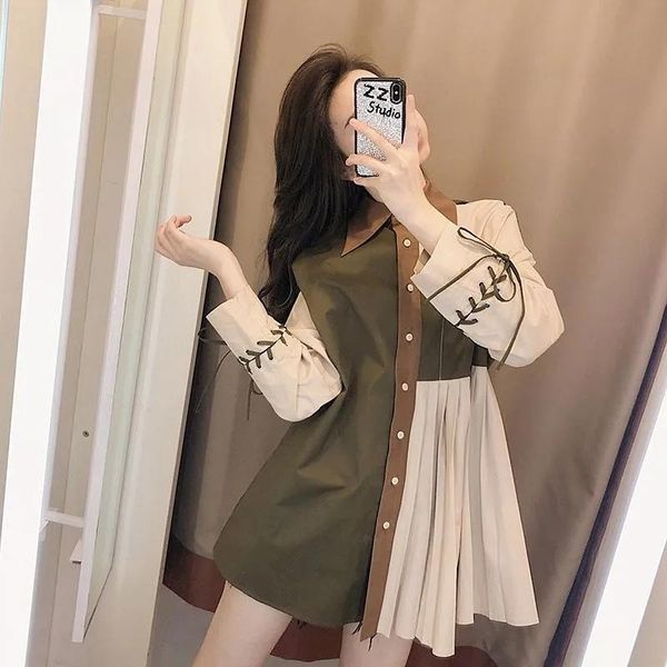 women's blouses & shirts zadily 2021 autumn women turn-down collar sweet shirt long sleeve patchwork casual single breasted blouse, White
women's blouses & shirts zadily 2021 autumn women turn-down collar sweet shirt long sleeve patchwork casual single breasted blouse, White