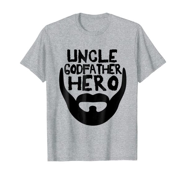 uncle godfather hero shirt new baby godparent baptism gift, White;black
uncle godfather hero shirt new baby godparent baptism gift, White;black