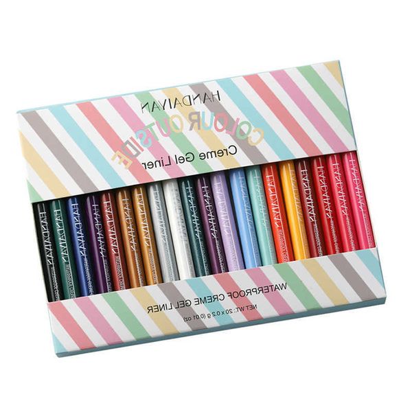 handaiyan 20pcs/box neon colour outside creme gel eyeliner pen quick dry waterproof sweatproof eye liner
handaiyan 20pcs/box neon colour outside creme gel eyeliner pen quick dry waterproof sweatproof eye liner