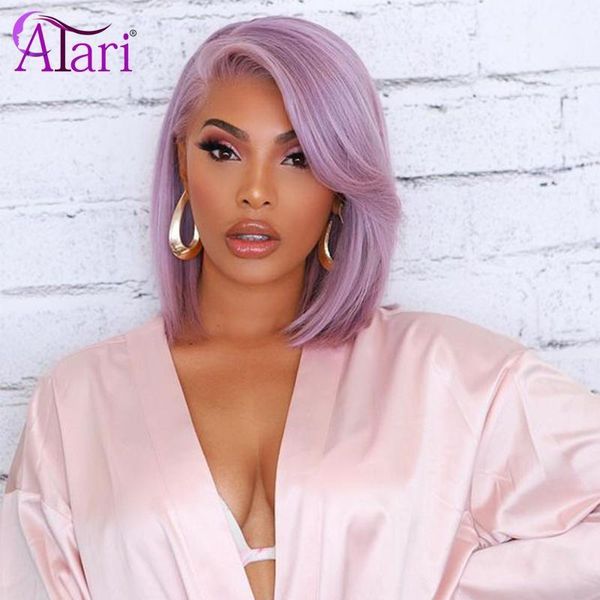 transparent short bob lace front wig 13x4 straight wigs pre plucked peruvian human hair for black women wig1, Black;brown
transparent short bob lace front wig 13x4 straight wigs pre plucked peruvian human hair for black women wig1, Black;brown