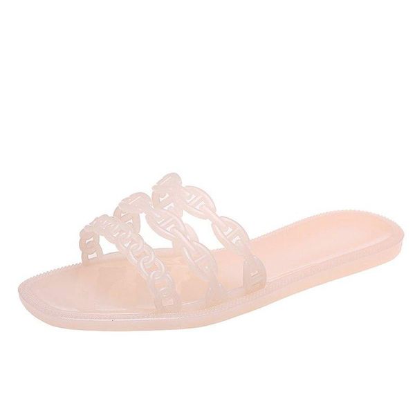 slippers summer casual women's solid color simple and personalized vamp design trend open-toed flat-bottom 2021, Black
slippers summer casual women's solid color simple and personalized vamp design trend open-toed flat-bottom 2021, Black