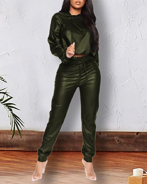 women's two piece pants 2021 women pu leather set and streetwear hooded casual tracksuit matching sets spring autumn 2 outfits, White
women's two piece pants 2021 women pu leather set and streetwear hooded casual tracksuit matching sets spring autumn 2 outfits, White